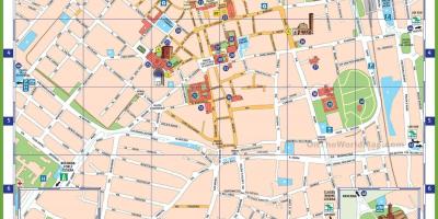 이탈리아 밀라노 명소인 지도