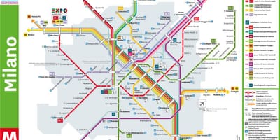 Milan centrale station 지도